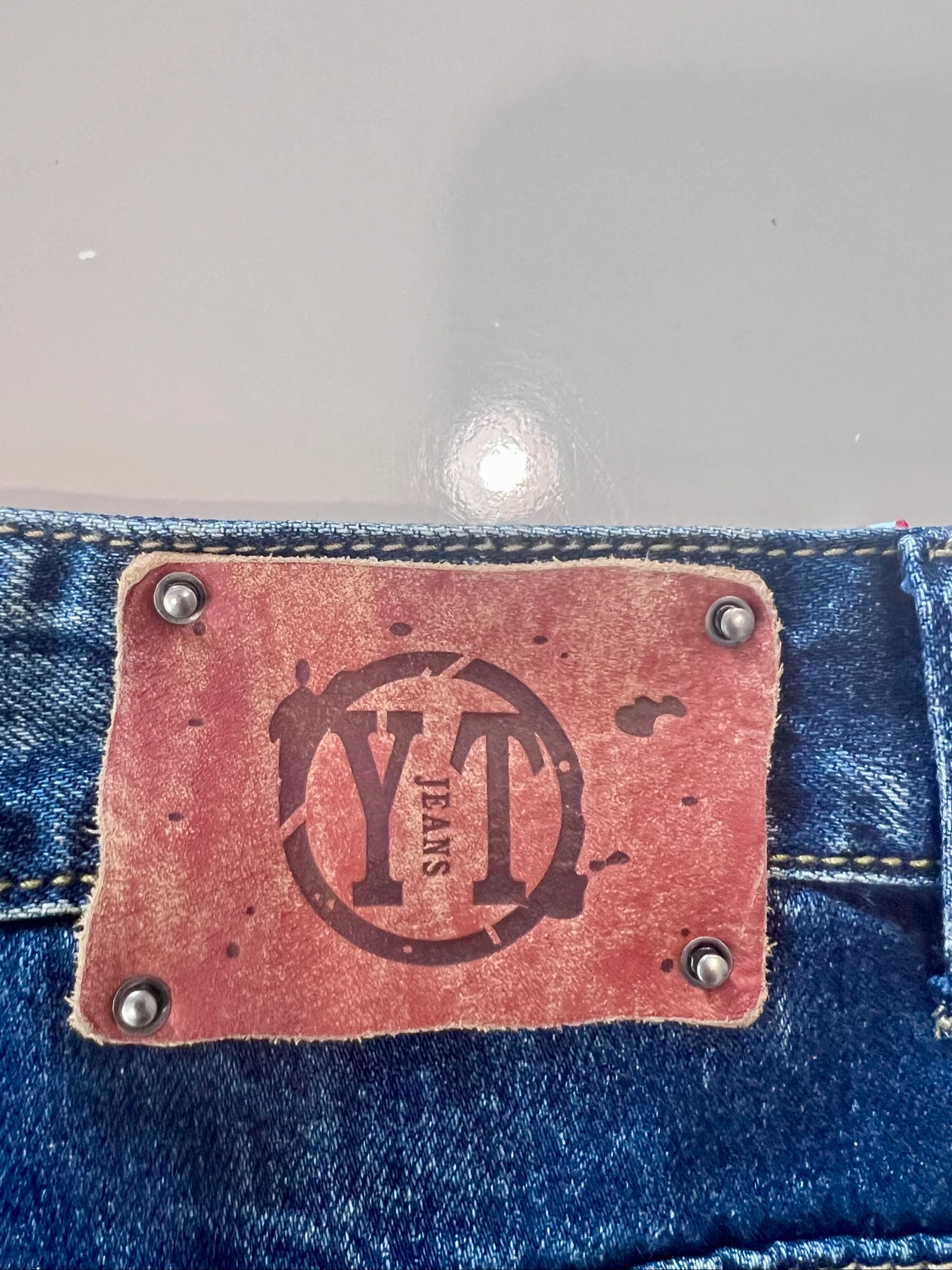 Jeans para hombre YT Jeans azul crudo efecto destruido / rasgado - Talla W34 / EUR 48 – photo 3